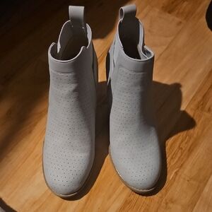 DV by Dolce Vita Gerdy Perforated Wedge Ankle Bootie